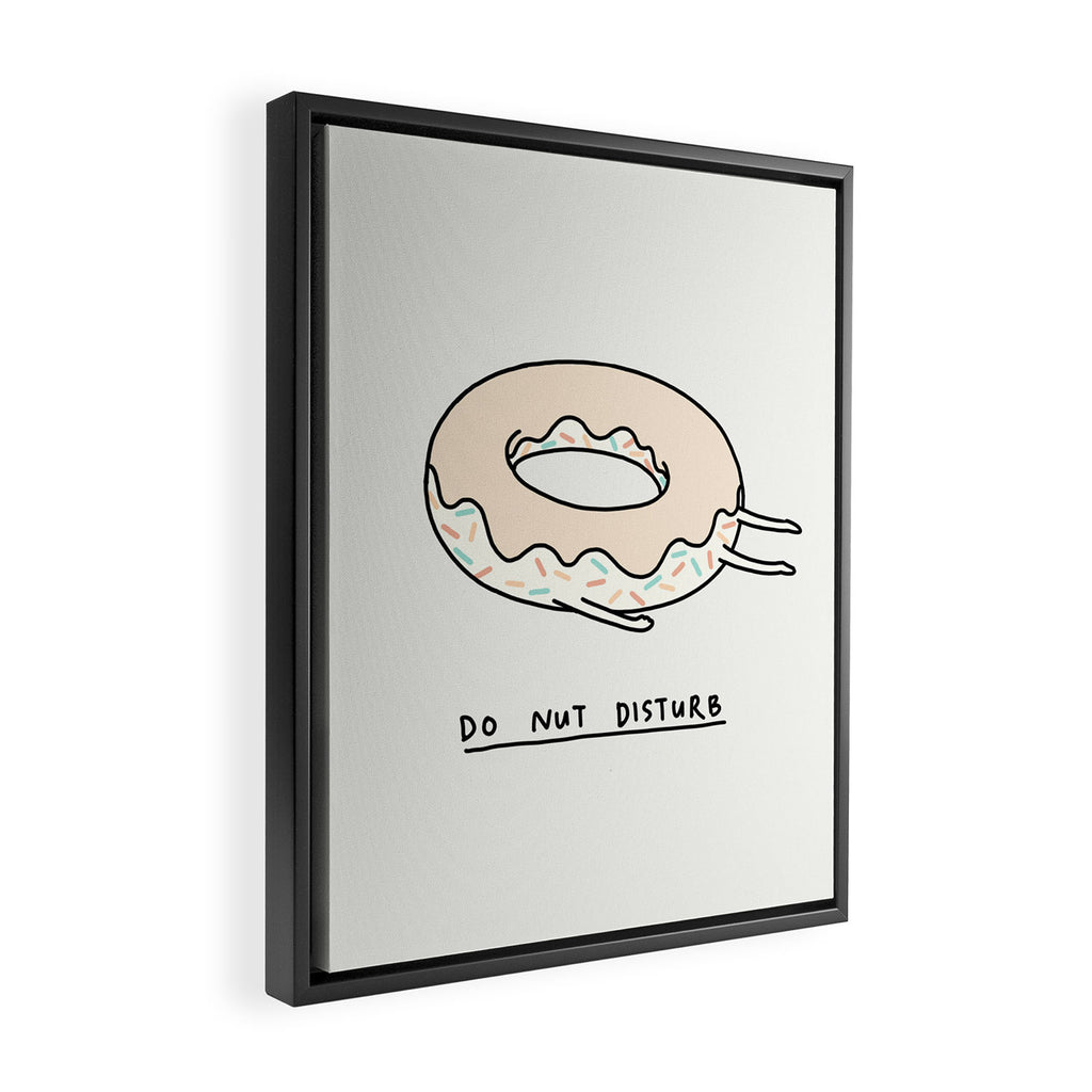 Donut Disturb Framed Canvas Print Gallery Image 2
