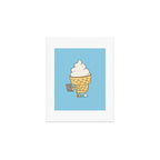 Everyone Poops (Blue) Art Print Gallery Image 1