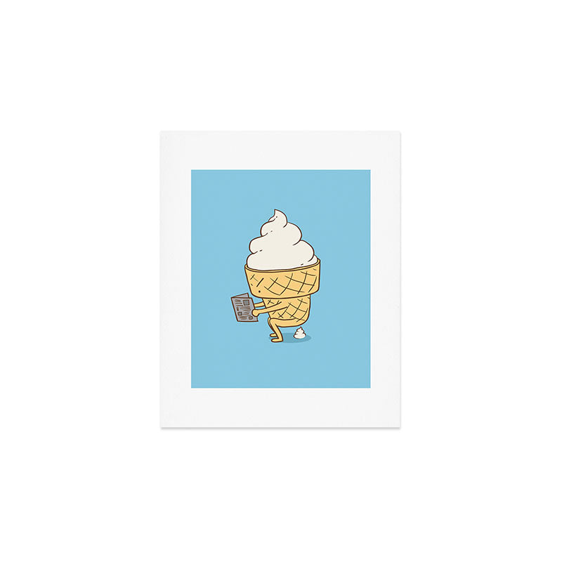 Everyone Poops (Blue) Art Print Gallery Image 1