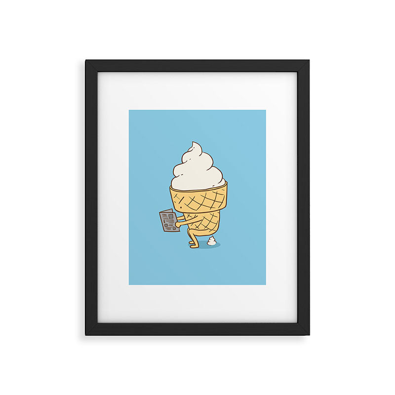 Everyone Poops (Blue) Framed Art Print Gallery Image 4