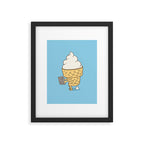 Everyone Poops (Blue) Framed Art Print Gallery Image 4