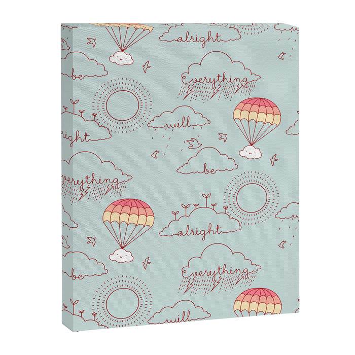 Everything will be alright pattern Canvas Print Gallery Image 1