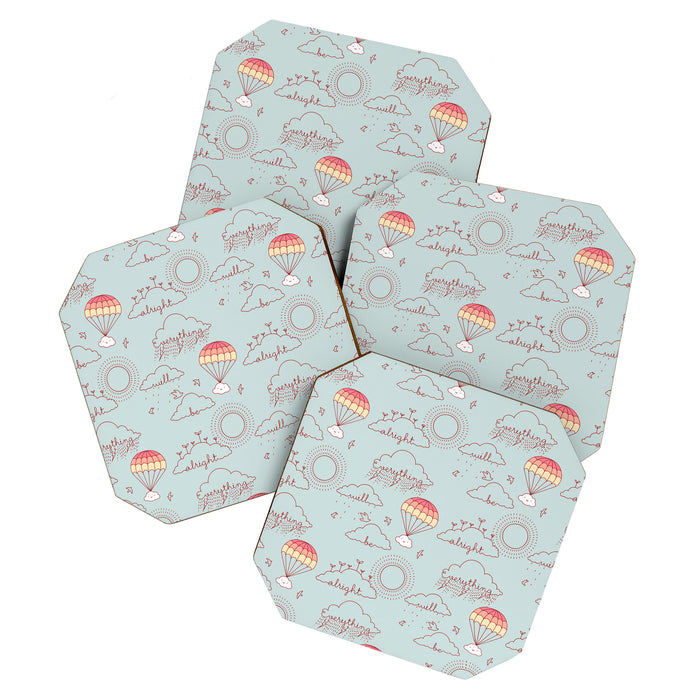 Everything will be alright pattern Coaster Gallery Image 1