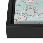 Everything will be alright pattern Framed Canvas Print Gallery Image 3