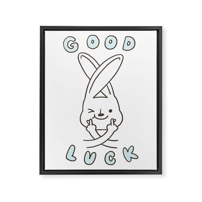 Finger Crossed, Good Luck Framed Canvas Print Gallery Image 6