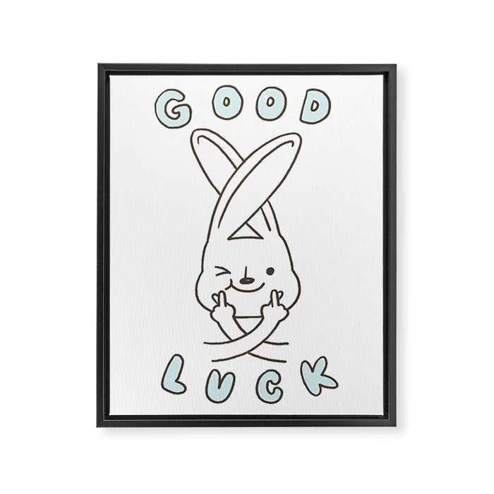 Finger Crossed, Good Luck Framed Canvas Print Gallery Image 1