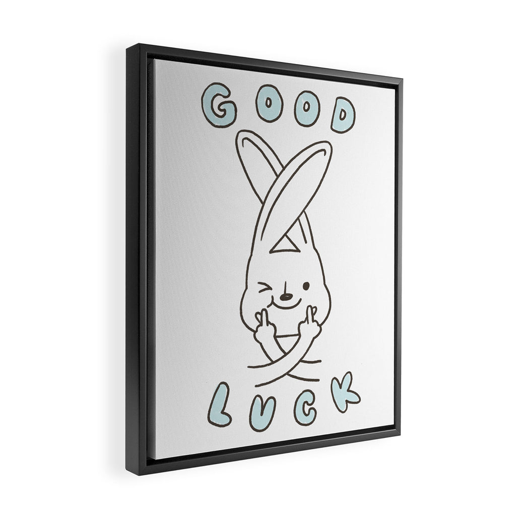 Finger Crossed, Good Luck Framed Canvas Print Gallery Image 2