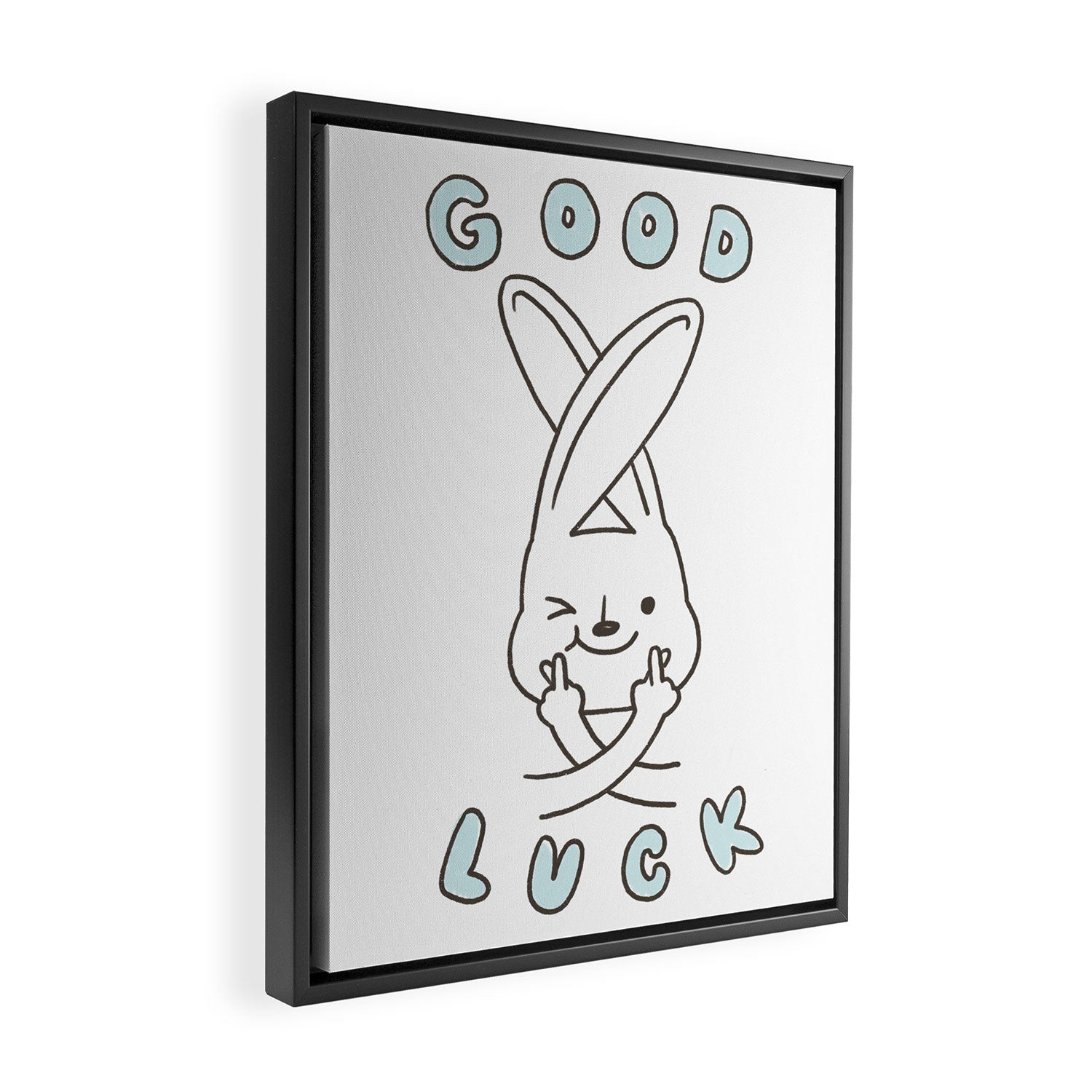Finger Crossed, Good Luck Framed Canvas Print Gallery Image 2