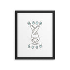 Finger Crossed, Good Luck Framed Art Print Gallery Image 5