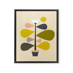 Flower Cat Plants Framed Canvas Print Gallery Image 6