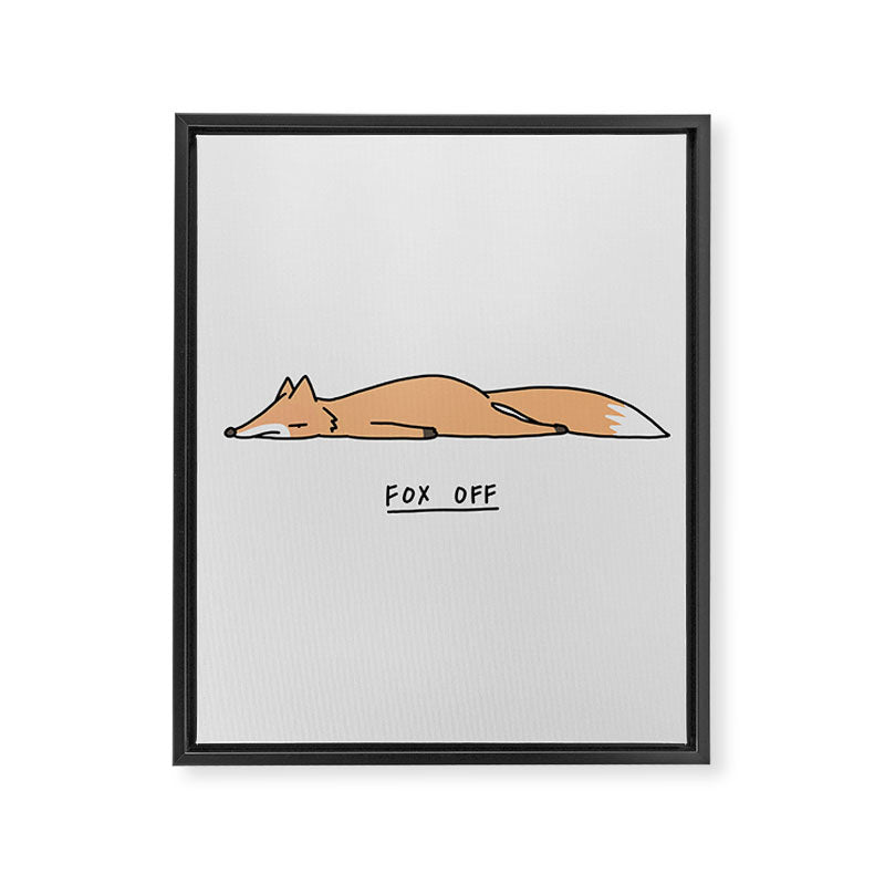 Fox Off Framed Canvas Print Gallery Image 6