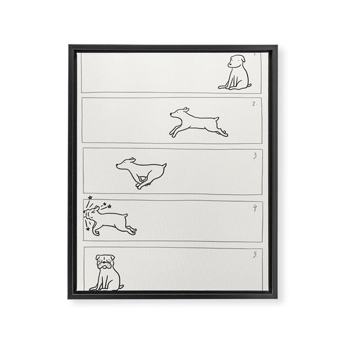 From Dog To Pug Framed Canvas Print Gallery Image 1