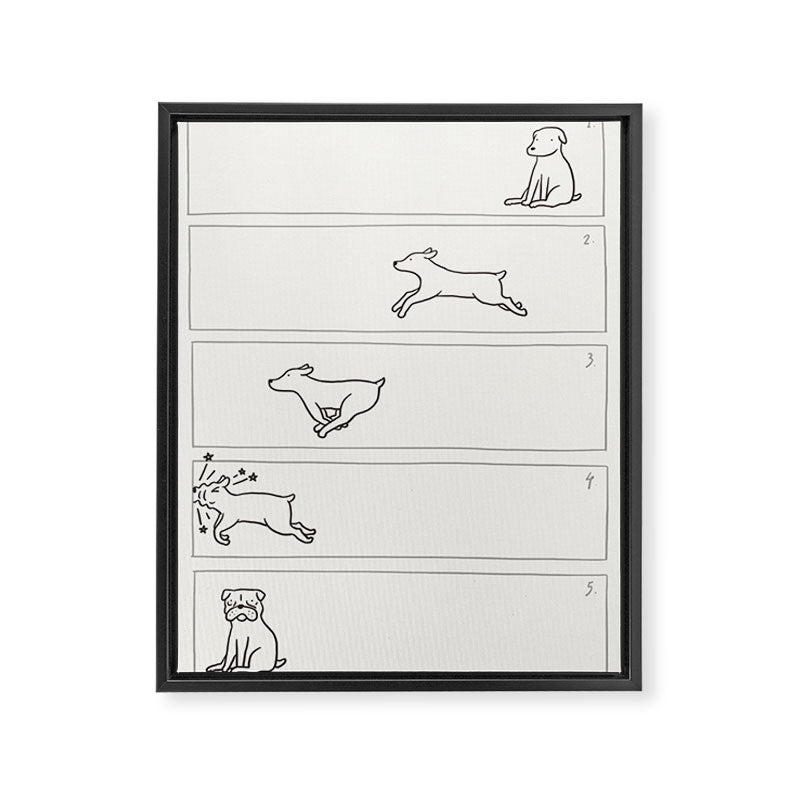 From Dog To Pug Framed Canvas Print Gallery Image 6