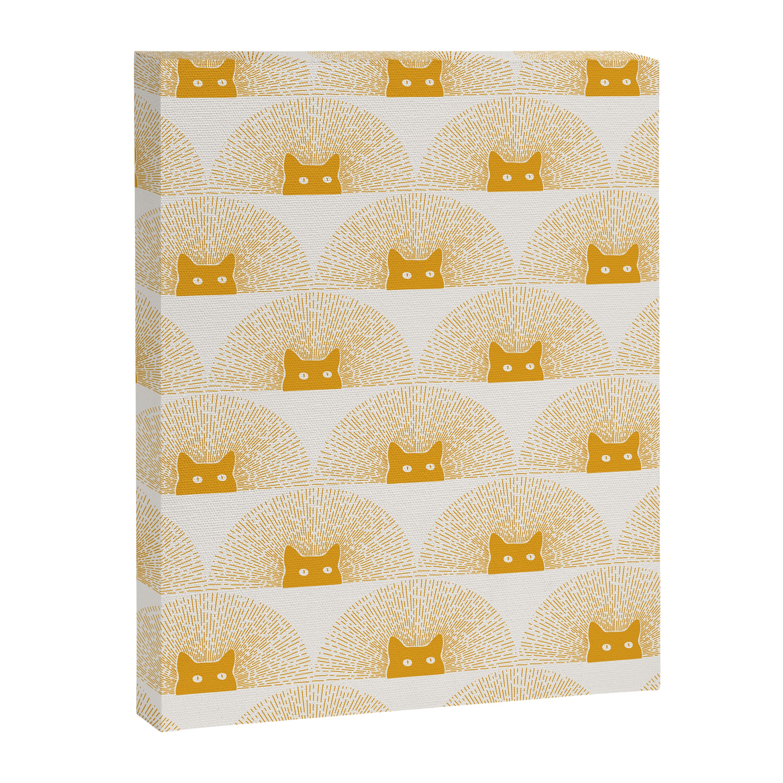 Good Meowning Pattern Canvas Print Gallery Image 6