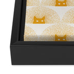 Good Meowning Pattern Framed Canvas Print Gallery Image 3