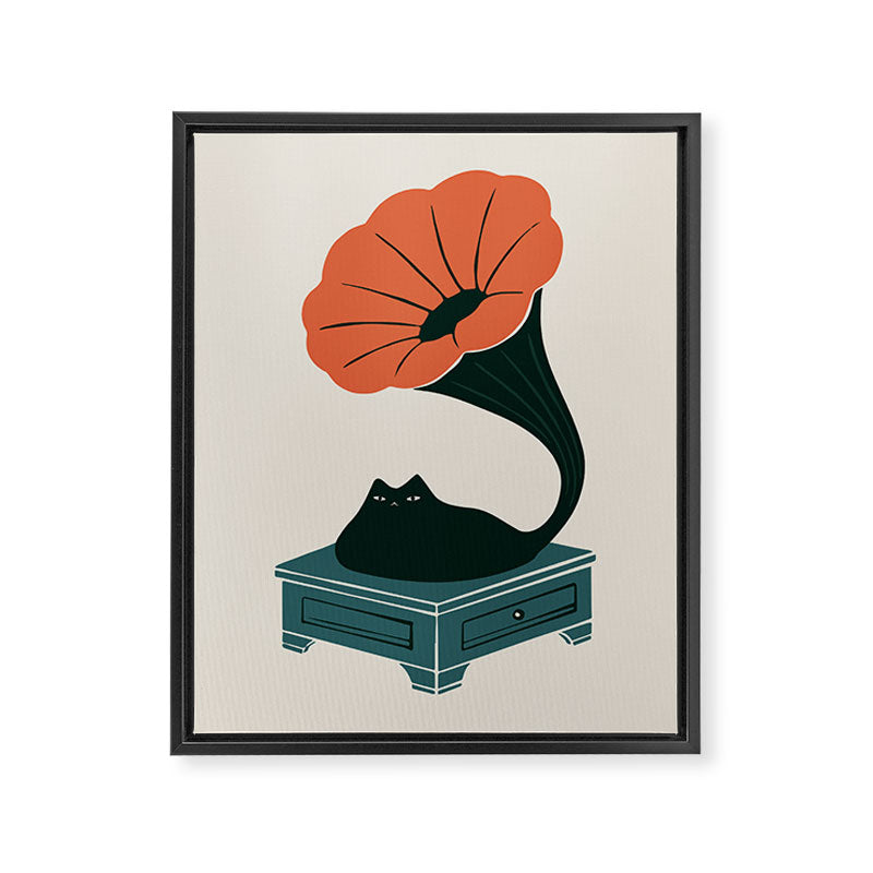 Grameowphone Framed Canvas Print Gallery Image 6