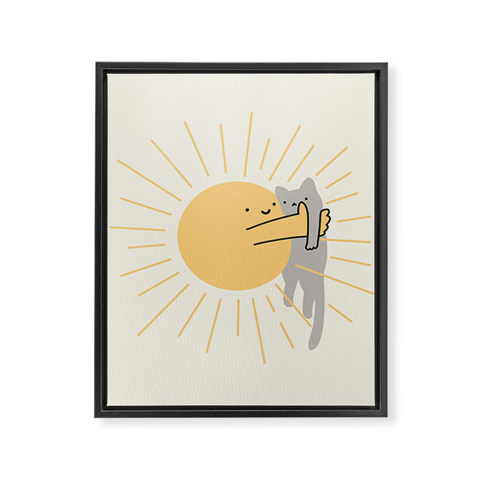 Have a Meowvelous Day Framed Canvas Print Gallery Image 1