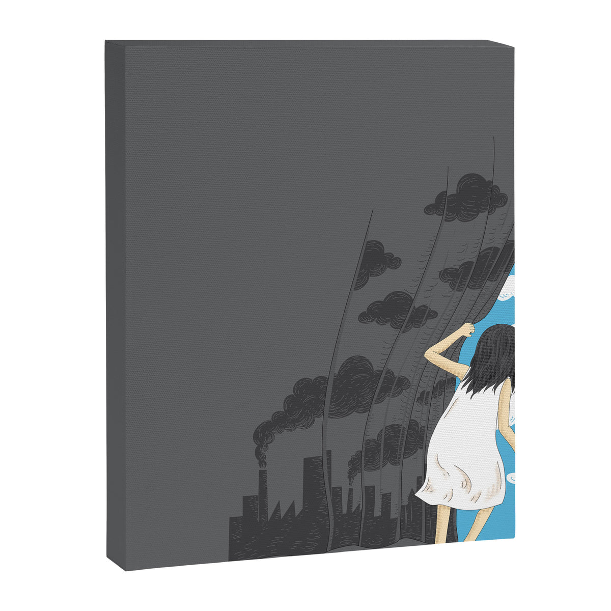 Hey Mr. Blue Sky Canvas Print Gallery Image 6