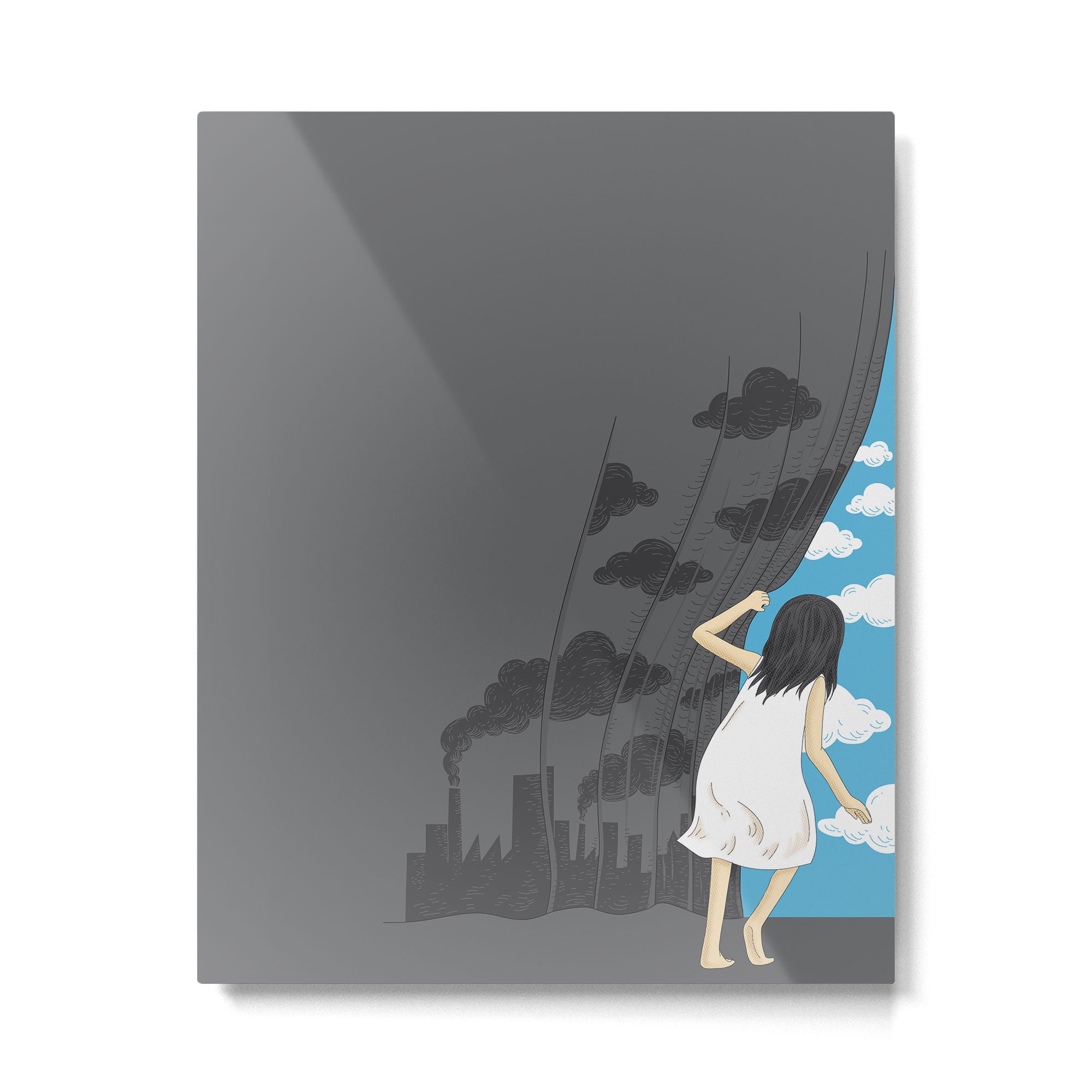 Hey Mr. Blue Sky Metal Print Gallery Image 4