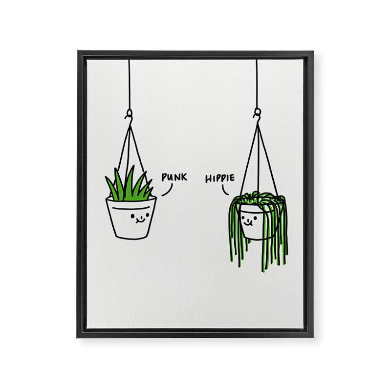 Hippie and Punk plants Framed Canvas Print Gallery Image 6