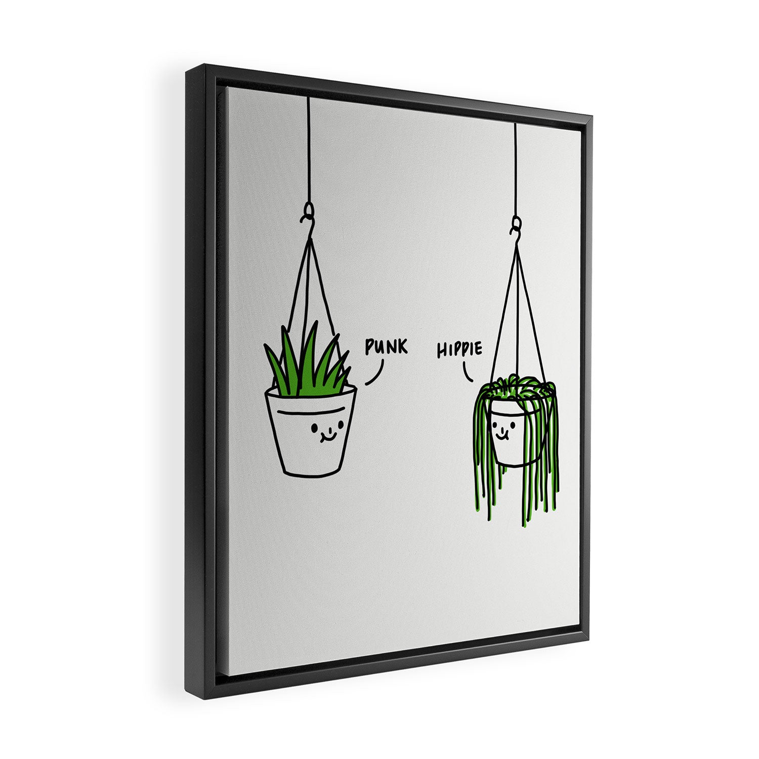 Hippie and Punk plants Framed Canvas Print Gallery Image 2