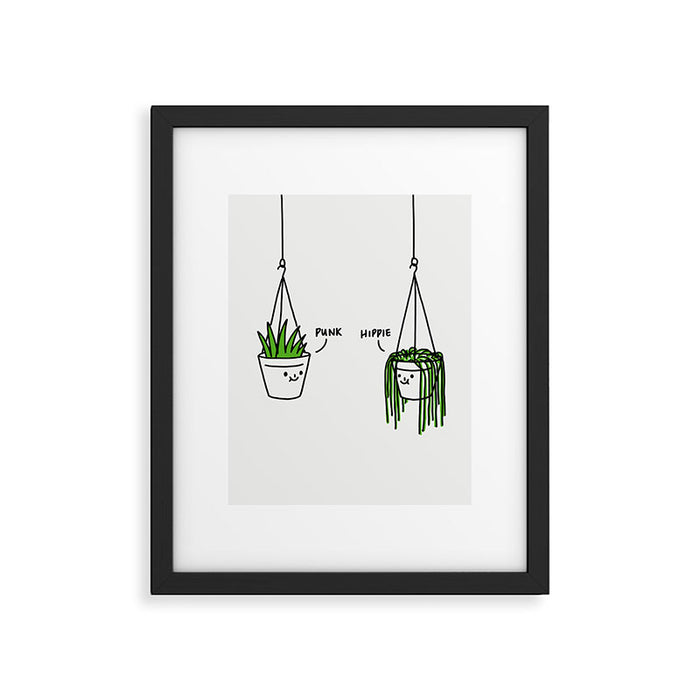 Hippie and Punk plants Framed Art Print Gallery Image 1