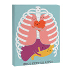 Hugs keep us alive Canvas Print Gallery Image 6