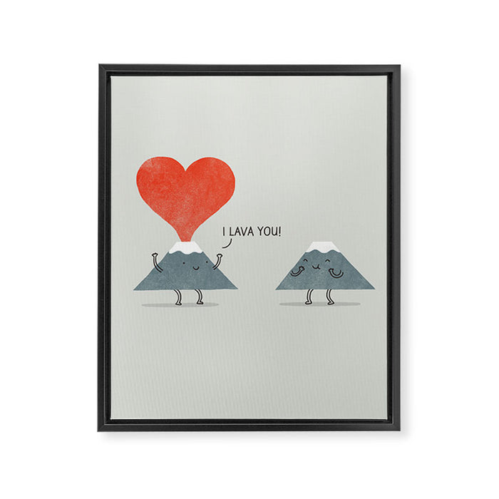 I Lava You Framed Canvas Print Gallery Image 1