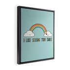 I like seeing you smile Framed Canvas Print Gallery Image 2