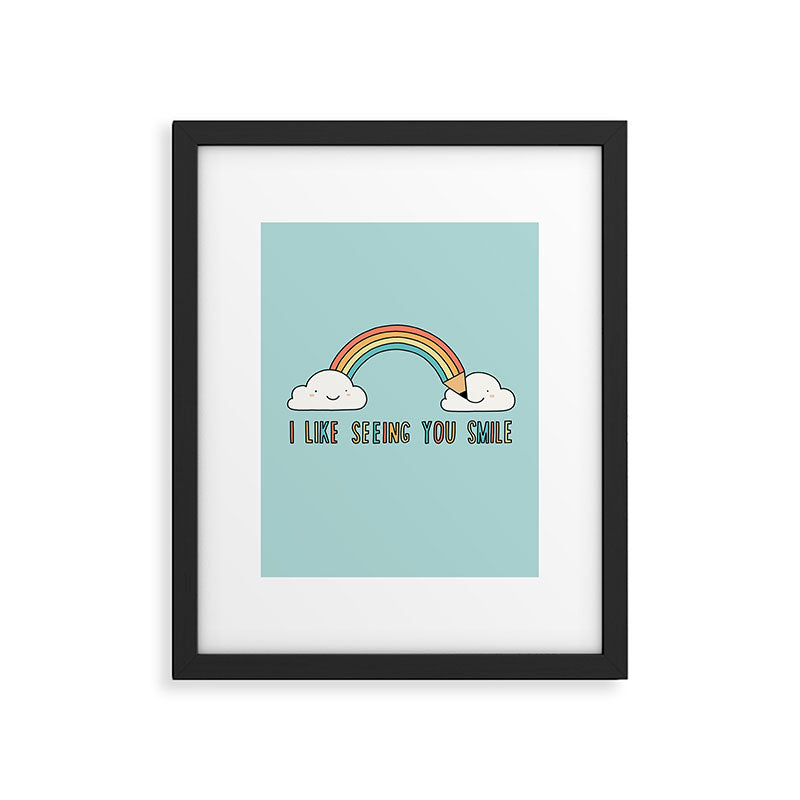 I like seeing you smile Framed Art Print Gallery Image 6