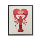 I LOB YOU Framed Canvas Print Gallery Image 8
