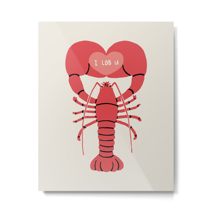 I LOB YOU Metal Print Gallery Image 1