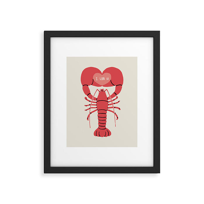 I LOB YOU Framed Art Print Gallery Image 1