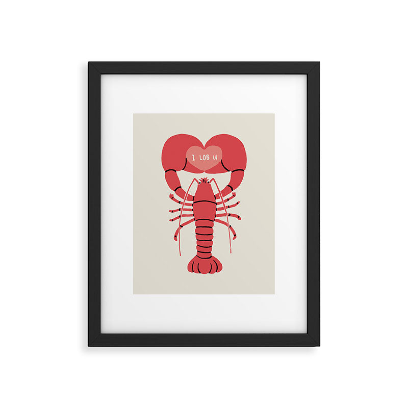 I LOB YOU Framed Art Print Gallery Image 6