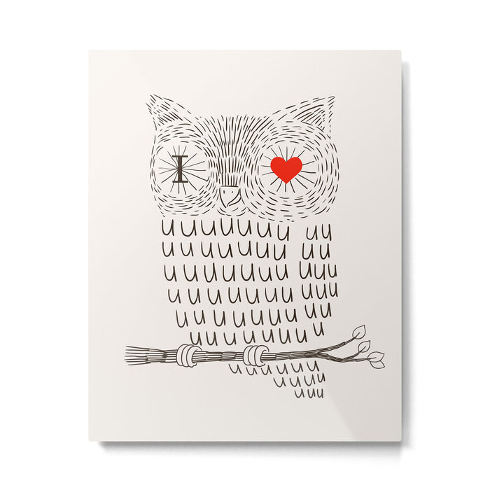 I Love Uuuuuuuu Metal Print Gallery Image 1