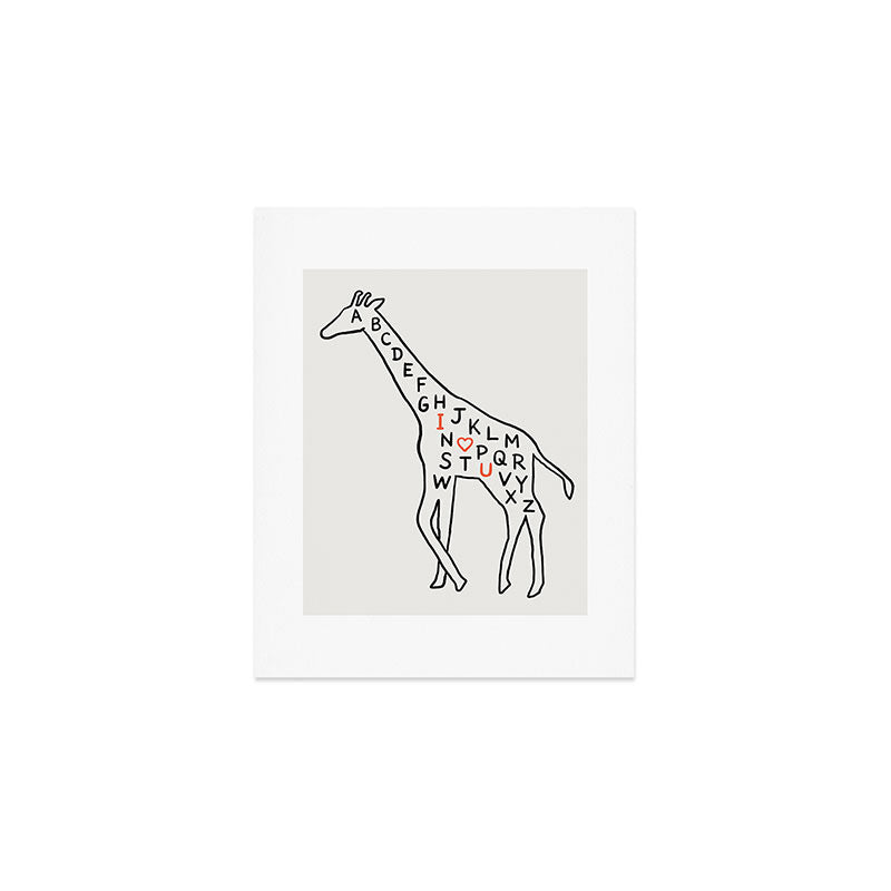 I love you as high as I can reach Art Print Gallery Image 1