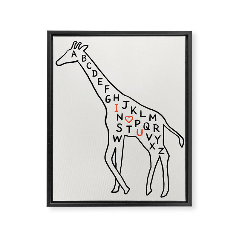 I love you as high as I can reach Framed Canvas Print Gallery Image 6