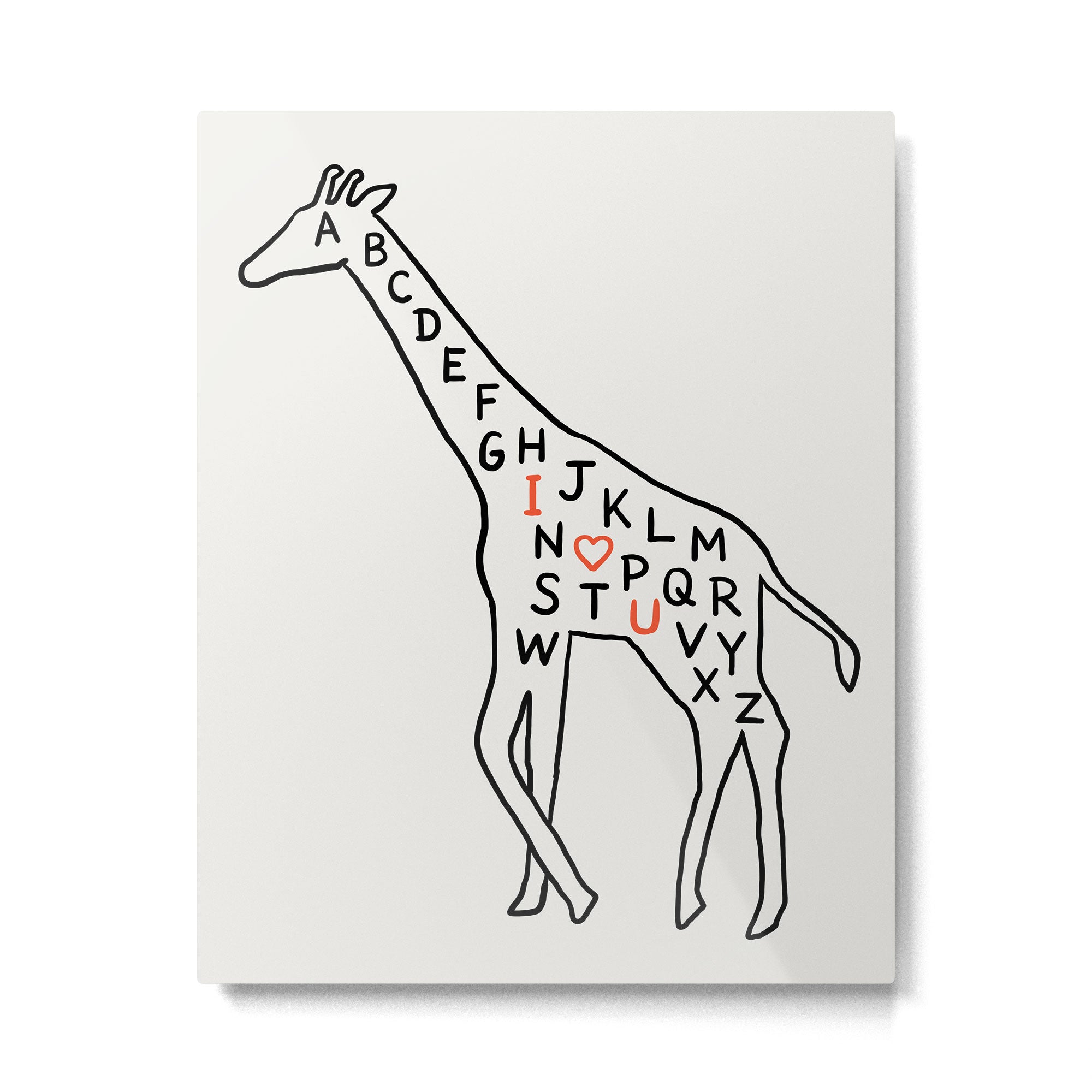 I love you as high as I can reach Metal Print Gallery Image 4