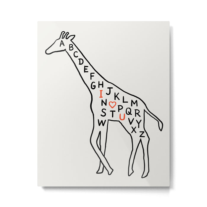 I love you as high as I can reach Metal Print Gallery Image 1