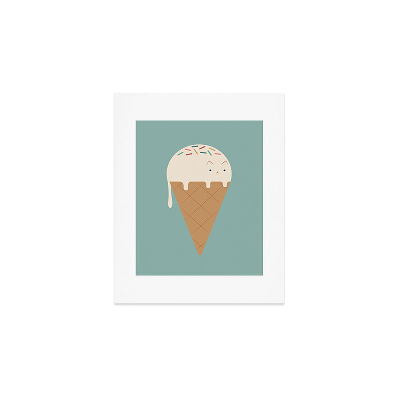 Ice Cream Cat Art Print Gallery Image 1