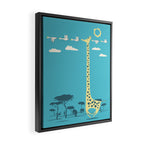 I'm like a bird (blue) Framed Canvas Print Gallery Image 2