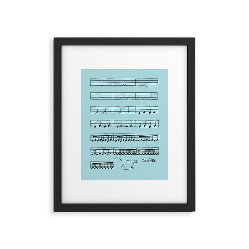 Jaws Framed Art Print Gallery Image 5