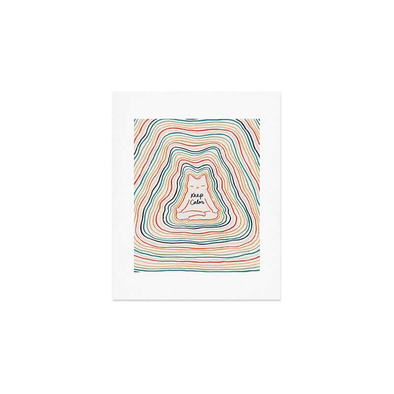 Keep Calm Cat 2 Art Print Gallery Image 1