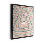 Keep Calm Cat 2 Framed Canvas Print Gallery Image 2