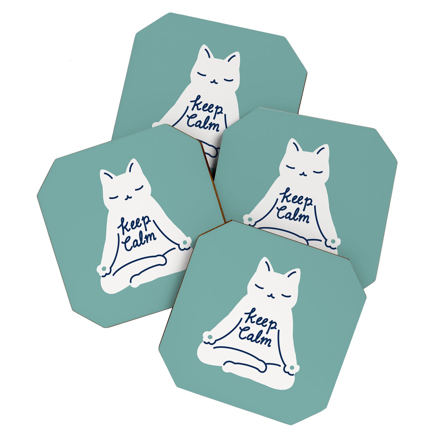 Keep Calm Cat Coaster Gallery Image 1