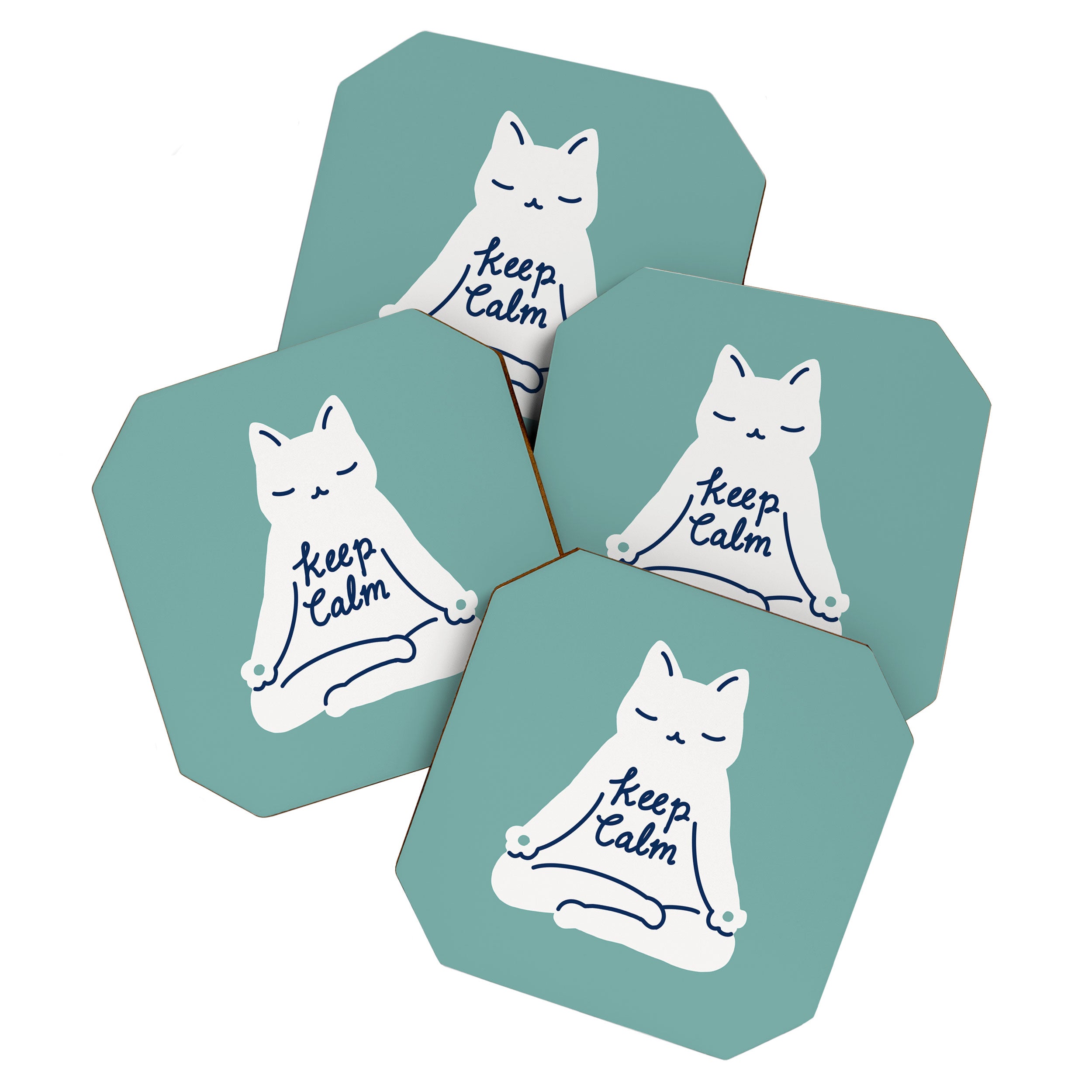 Keep Calm Cat Coaster Gallery Image 1