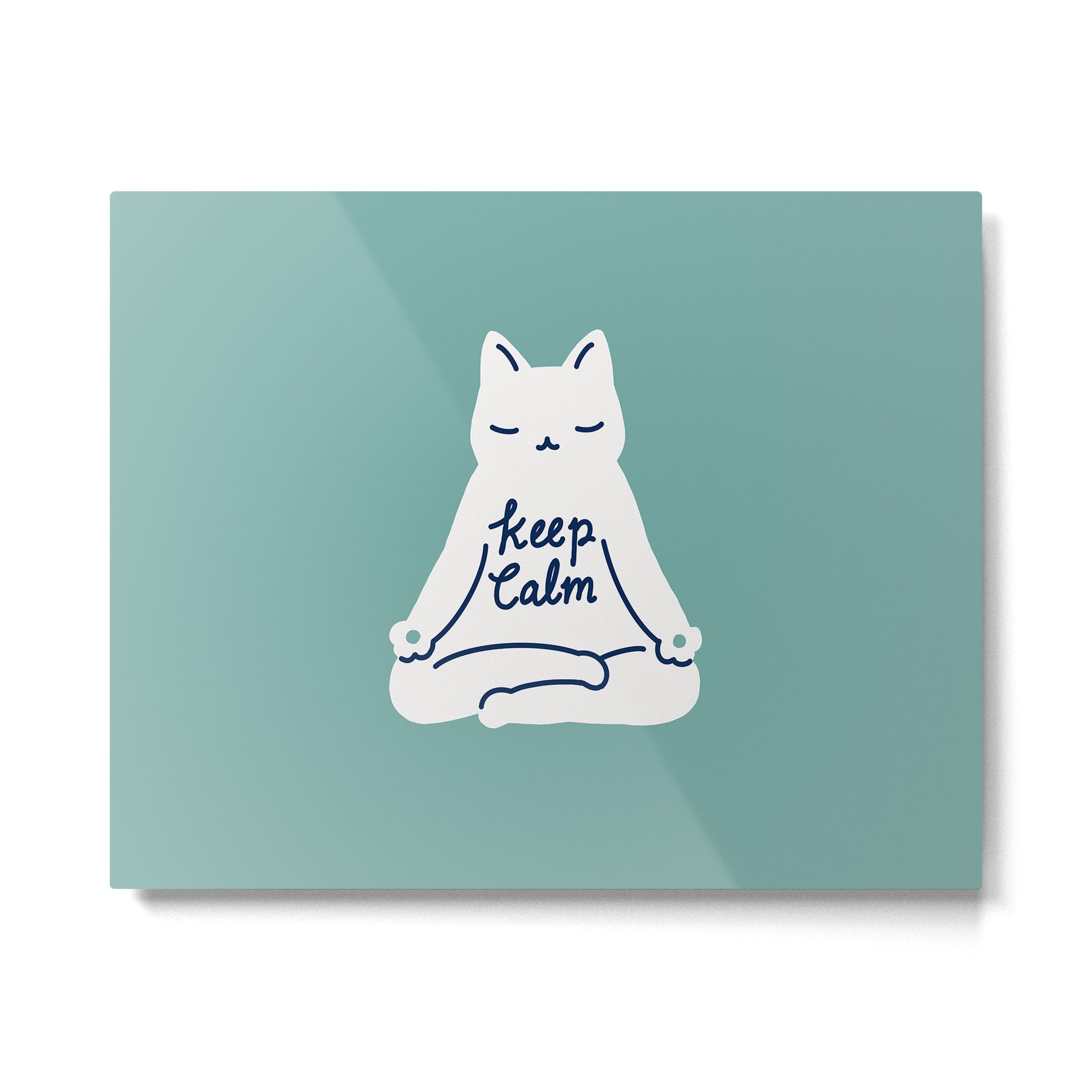 Keep Calm Cat Metal Print Gallery Image 4