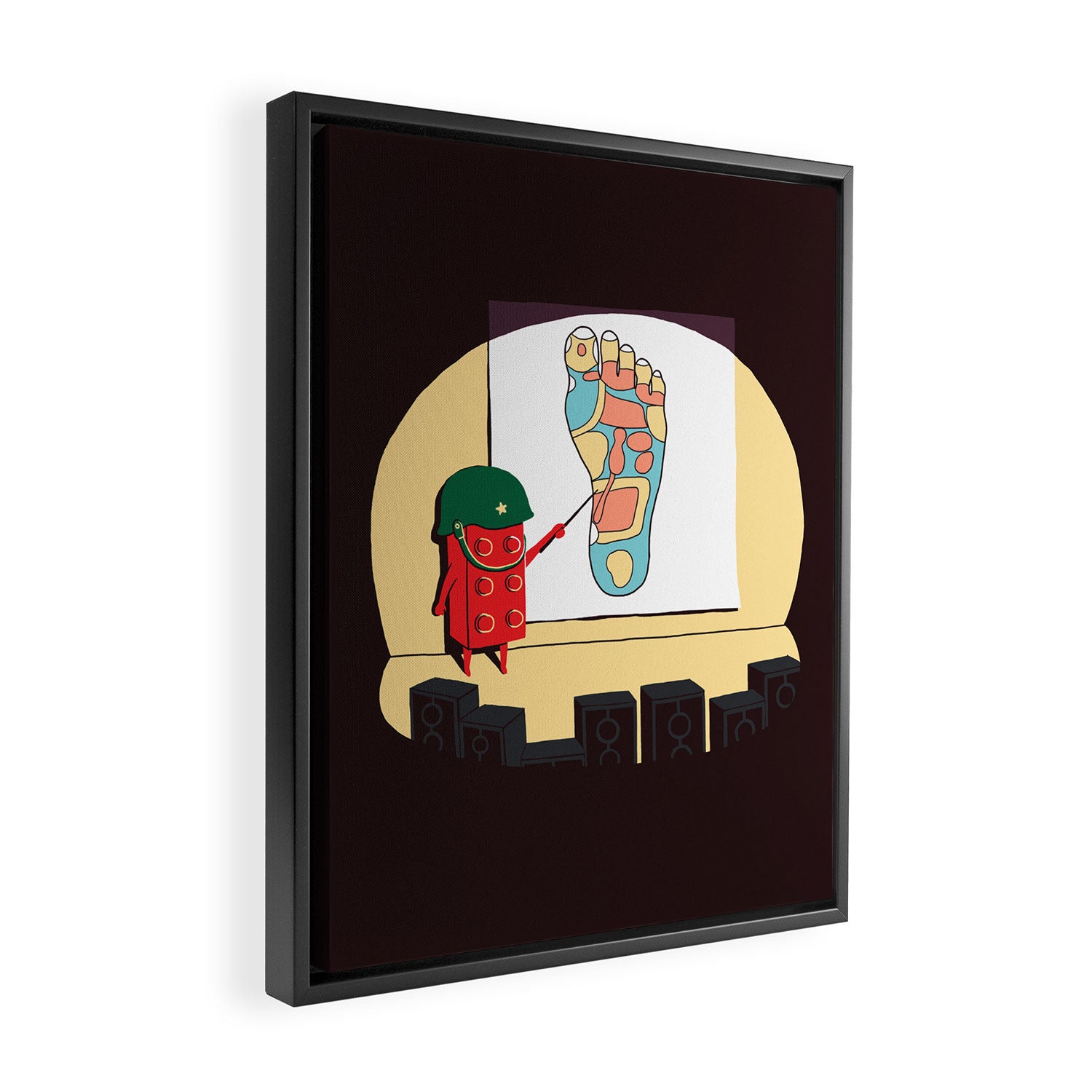 Know your enemy Framed Canvas Print Gallery Image 2
