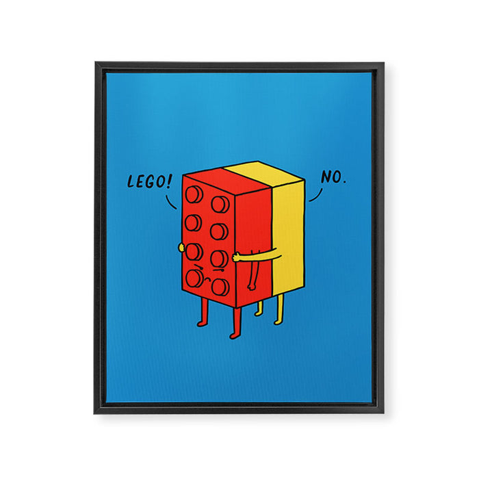 Le go! No Framed Canvas Print Gallery Image 1
