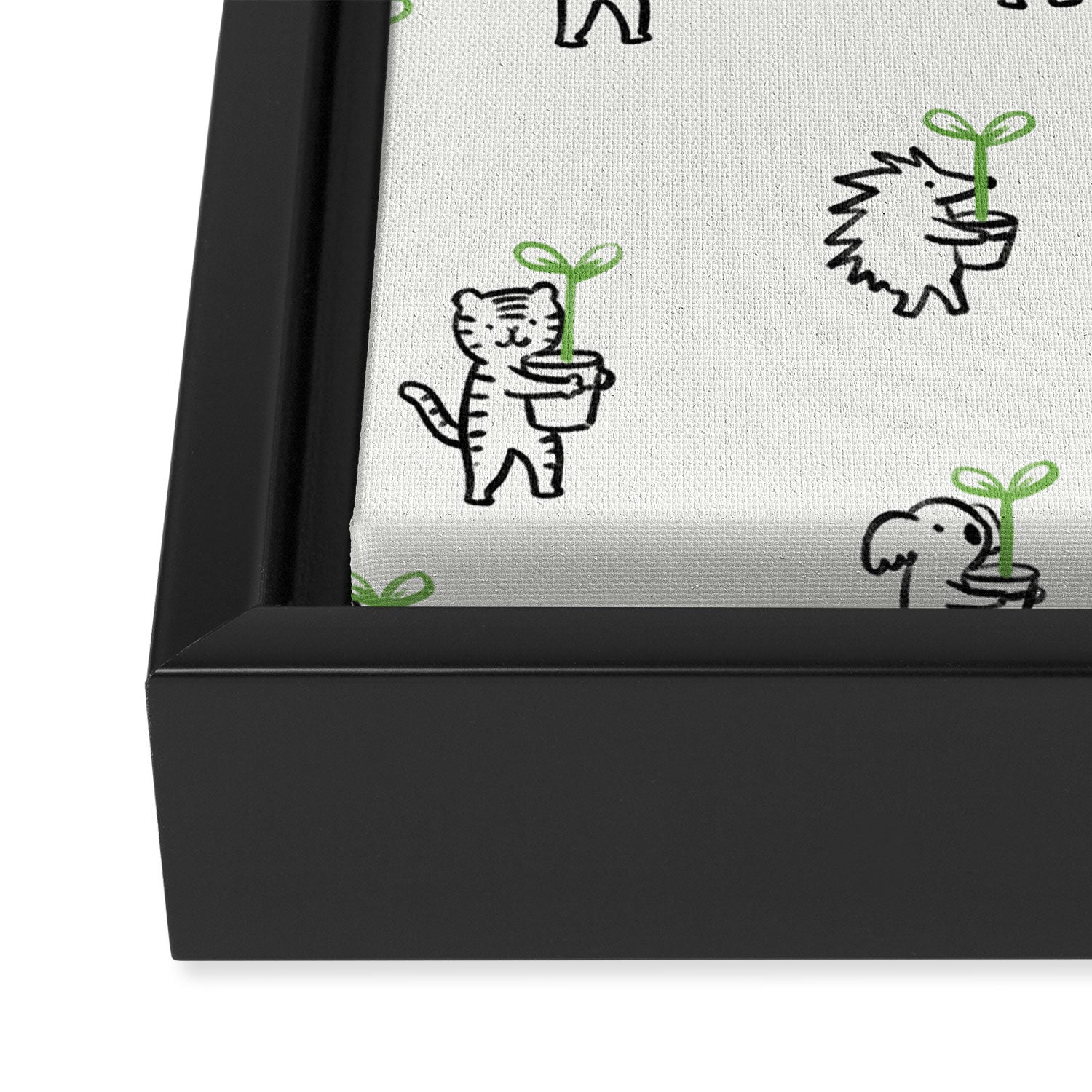 Let's plant a forest Framed Canvas Print Gallery Image 3